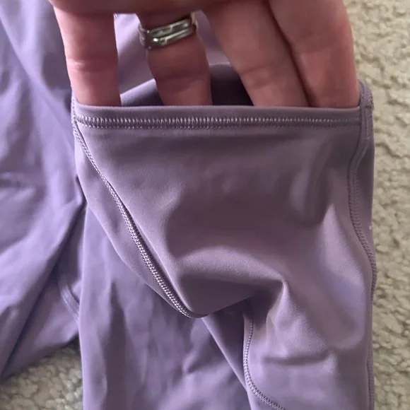 Lululemon Lavender Fast and Free with pockets Shorts - like new - Picture 2 of 9